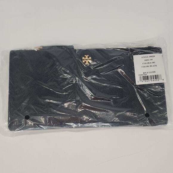 Tory Burch Emerson Black Saffiano Leather Wallet - Picture 7 of 7